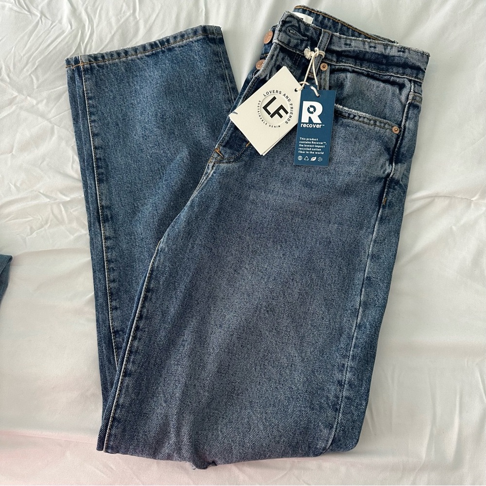 Lovers and friends ryan high rise straight leg jeans Sz 26 in